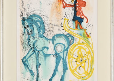 Dali Salvador Z cyklu Dalinean Horses: Le cheval de triomphe (Triumph and horse)
