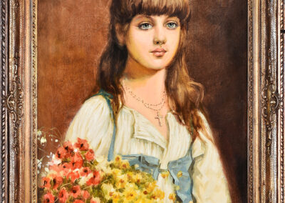 Zuber Juliusz Portret dziewczynki, 1891