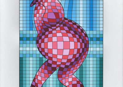Vasarely Victor, The golfer, 1989