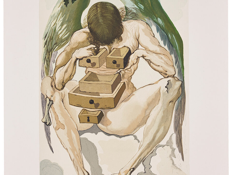 Dali Salvador, Purgatory Canto 1 [Upadły anioł], z cyklu: Boska komedia