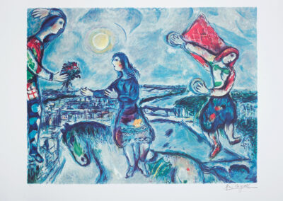 Chagall Marc, Lovers over Paris