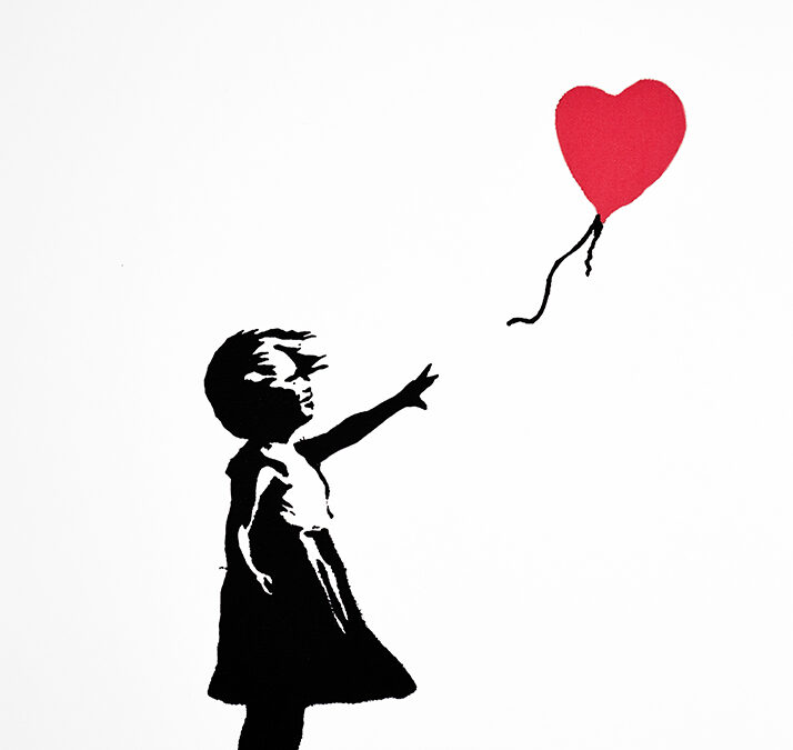 Banksy, Girl with heart balloon, 2019