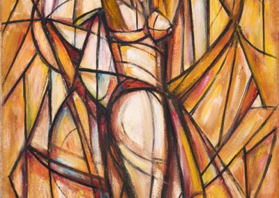 Gerlach  Eugeniusz, Akt na tle draperii, 2018